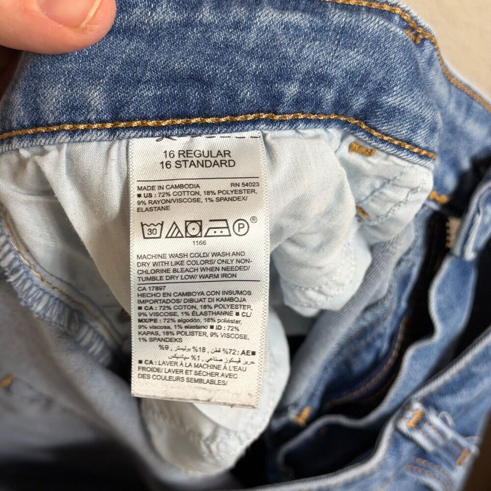 Old Navy Rockstar Mid-Rise Distressed Skinny Jeans Size 16 Regular - Picture 5 of 5